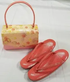 Z129 可愛い 草履バッグセット