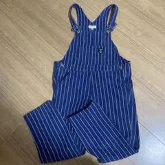 セラフ　130 オーバーオール　美品　ストライプ