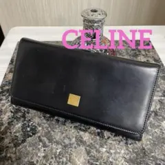 本日限定価格　美品　CELINE セリーヌ 長財布 ブラック ゴールドロゴのサムネイル