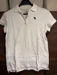 ［美品］abercrombie レディースポロシャツ M〜 L ホワイト