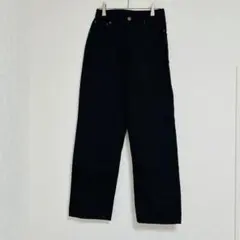 GRL ブラック ワイドパンツ ハイウエスト コットン 黒 Sのサムネイル