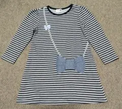 motherways　マザウェイズ　長袖ワンピース　ボーダー　120cmのサムネイル