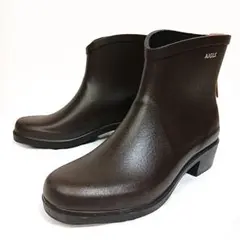 【未使用級】 AIGLE レインブーツ ミスジュリエット ブラウン 24cm
