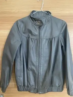 RAY BEAMSレディース ライダースジャケット シンプル豚革 本革Ｍ