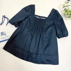 【美品】バーバリーブルーレーベル カットソー ブッファンスリーブ スクエアネック