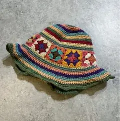 クロシェ編み　ハット　vintage