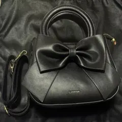 pium ドットチュールリボン2wayバッグ - メルカリ