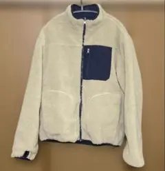 ikka リバーシブルボアフリースブルゾン　M サイズ