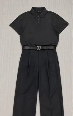 JIL SANDER ロゴ 半袖ポロシャツ グレー Mのサムネイル