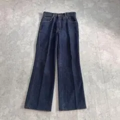 vintageフレアデニム インディゴ y2k アーカイブ ストリート ミニマル