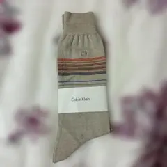 新品Calvin Klein ソックス ベージュ マルチストライプのサムネイル