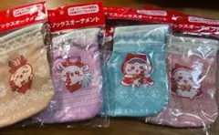 コカコーラちいかわ　クリスマスソックスオーナメント４個