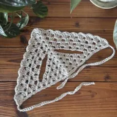 猫用バブーシュカ（ライトグレー）