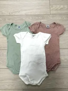 PETIT BATEAU ロンパース 肌着74cm 12m