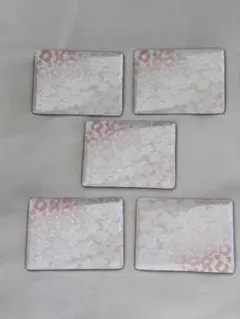 七宝焼　花柄陶器　プレート　菓子皿