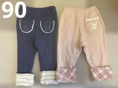 クーラクール　ズボン　ネイビー＆ピンク　90