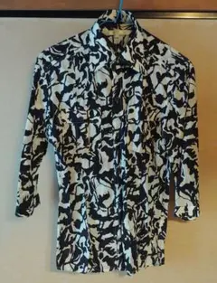 BUONA GIORNATA 七分袖シャツ M 白黒