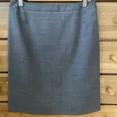 美品LES MUES グレー フレア裾タイトスカート Mサイズ