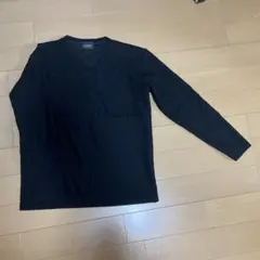 ニコルクラブ黒ニット、セーター