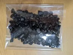 ブラックオニキス 天然石ビーズ(さざれ) 約50g