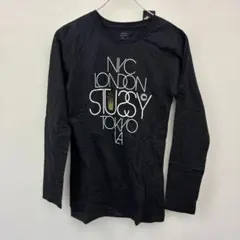 STUSSY ブラック ロングスリーブ Tシャツ Sサイズ