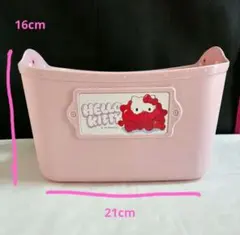 アベイル サンリオ ハローキティ やわらかミニバケツ 収納かご ケース ピンク