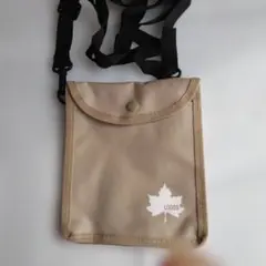 LOGOS アウトドアポーチ サコッシュ ベージュ