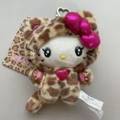 ハローキティ ヒョウ柄キーホルダー
