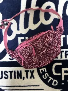 Y2K ピンク ヒョウ柄 ショルダーバッグ
