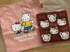 新品未開封】ファミリア キティ ハンカチ 巾着 セット - メルカリ