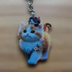 猫 キーホルダー