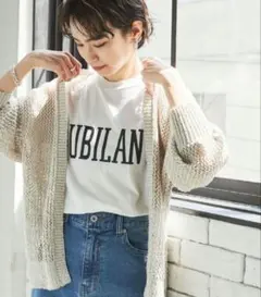 URBAN RESEARCH 透かし柄ガウンカーディガン