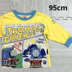 きかんしゃトーマス 長袖Tシャツ 95 イエロー 男の子 電車 乗り物のサムネイル