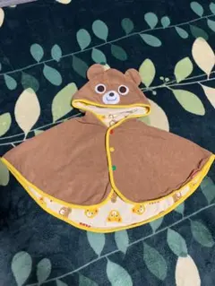 ミキハウス☆リバーシブルフード付きポンチョ