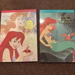 リトル・マーメイド メモ帳 2冊セット　アリエル