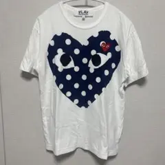 PLAY COMME des GARCONS 水玉柄 ハート Tシャツ - メルカリ