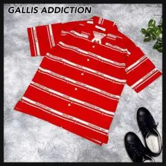 【GALLIS ADDICTION ガリスアディクション】半袖 シャツ ボーダーのサムネイル