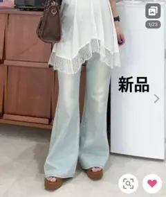 新品未使用　JEANASIS ジーナシス　デニムパンツ　M