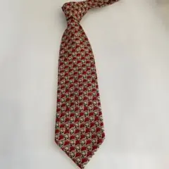 エルメネジルド ゼニア ネクタイ シルク レッド