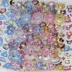 【5枚セット】硬いぷくぷくゆめかわキャラクター硬質シール ラスト