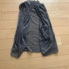 チャコールグレー カーディガン 半袖のサムネイル