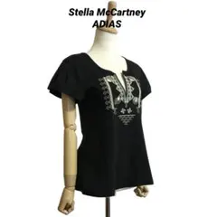 adidas by stella mccartney 刺繍 スキッパーTシャツ