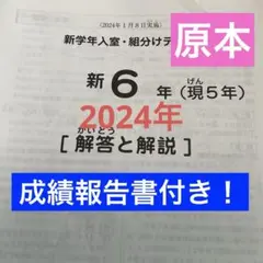 サピックス新5年新学年入室・組分けテスト　2024年　未使用原本❗️ サピックス新5年生入室・組み分けテスト概要と内容分析【4年生