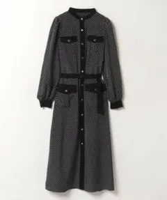専用✿エブールebure2025ss フリンジツィードワンピース - メルカリ