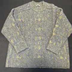 【送料無料】ZARA ケーブルニット セーター ブルー イエロー