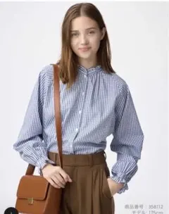 フリルネック 長袖l