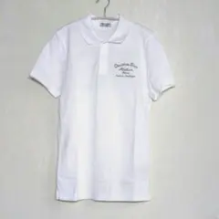 ディオール　半袖ポロシャツ　Sサイズ　白　ホワイト　胸と背中に刺繍入り　DIOR