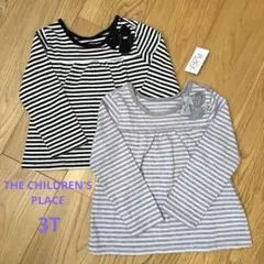 【新品&美品】ザ・チルドレンズ プレイス 長袖ボーダーTシャツ 2枚セット