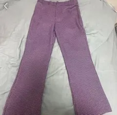 【新品未使用】ZARA スラックス 千鳥子柄ハウンドトゥース柄