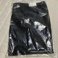 試着のみ）GU タックワイドパンツ 丈標準 XXL ダークグレイ　レディース